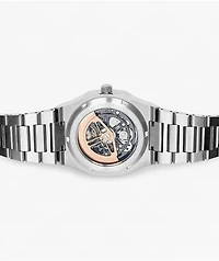 AURA Skeleton Steel Analog Watch