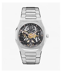 AURA Skeleton Steel Analog Watch