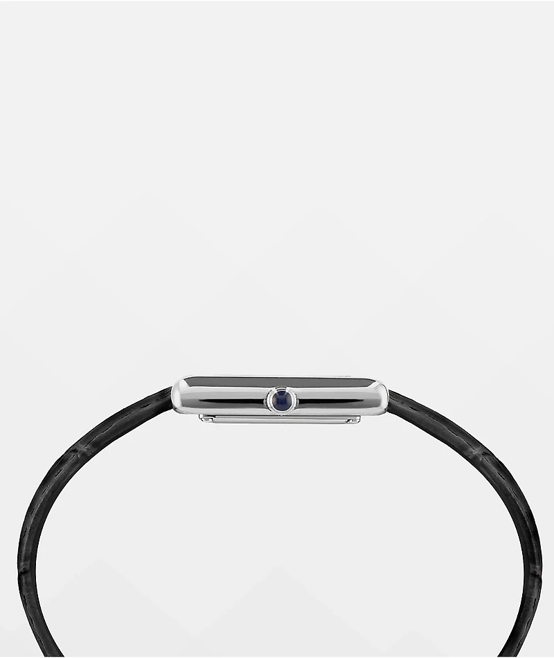 AURA Tank Ace Black & Silver Analog Watch