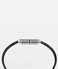 AURA Tank Ace Black & Silver Analog Watch