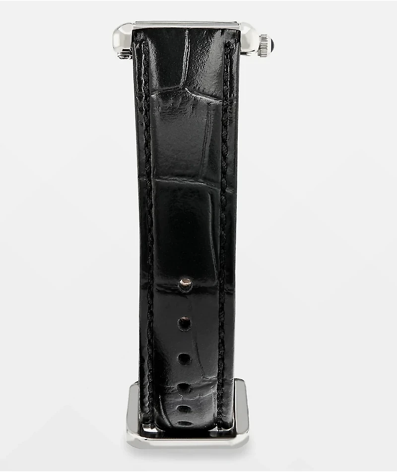 AURA Tank Ace Black & Silver Analog Watch