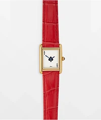 AURA Tank Ace Red & Gold Analog Watch