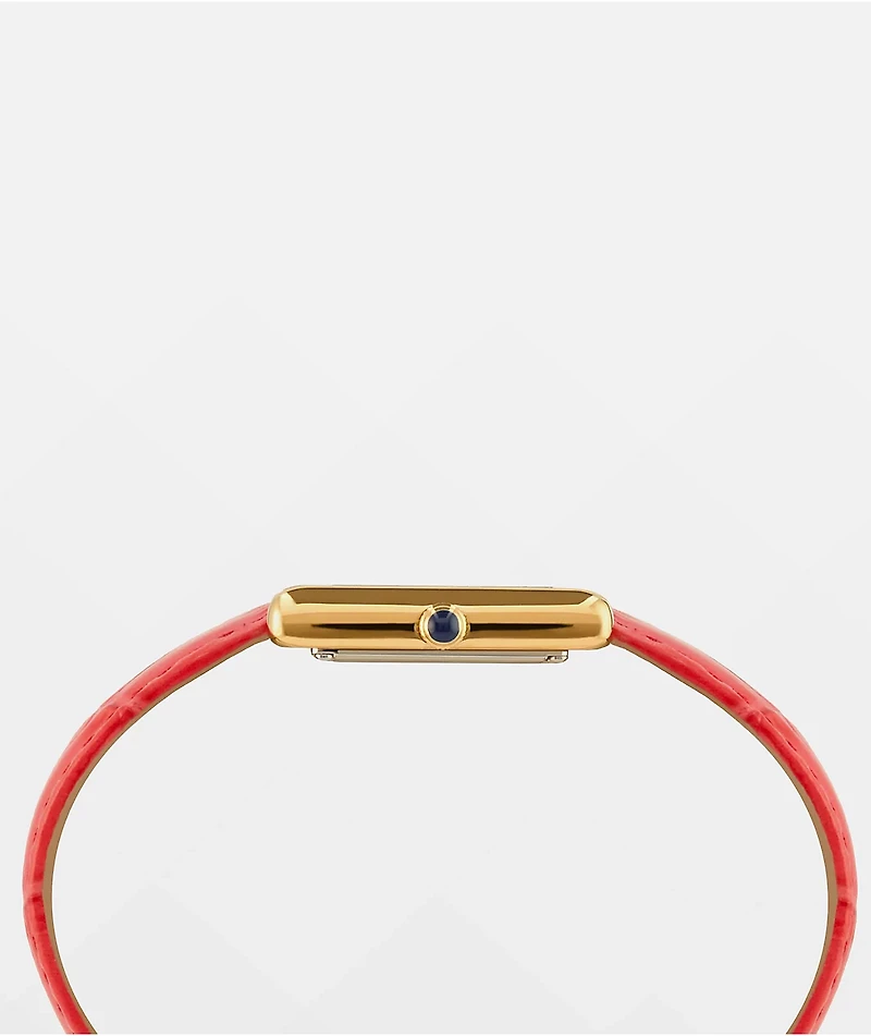 AURA Tank Ace Red & Gold Analog Watch