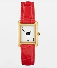 AURA Tank Ace Red & Gold Analog Watch
