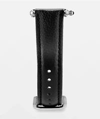 AURA Tank Steel Black & Silver Analog Watch