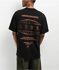 AVVA Barbed Globe Black T-Shirt