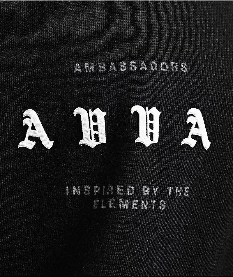 AVVA Offset Black T-Shirt
