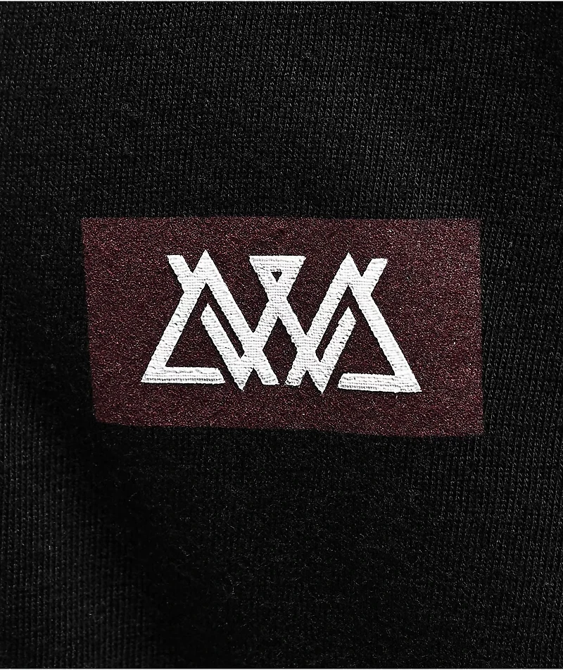 AVVA Offset Black T-Shirt