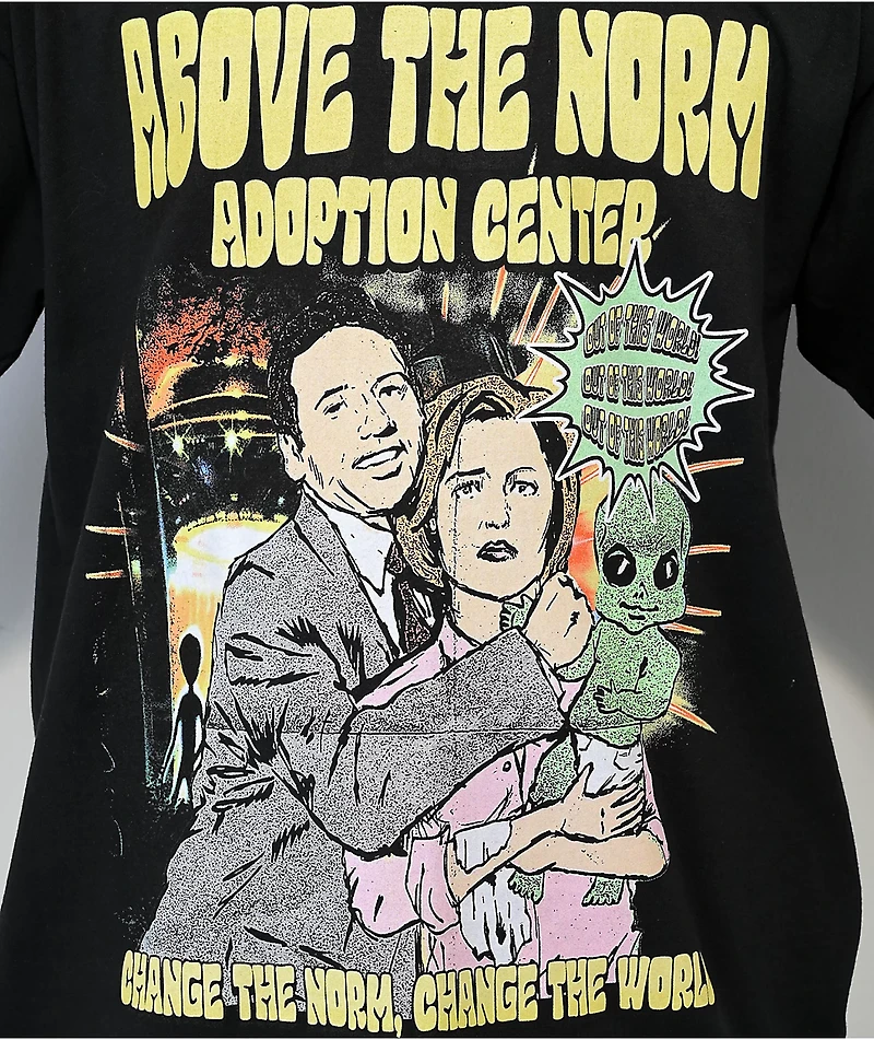 Above The Norm Adoption Center Black T-Shirt