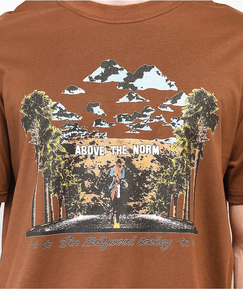 Above The Norm Hollywood Cowboy Brown T-Shirt