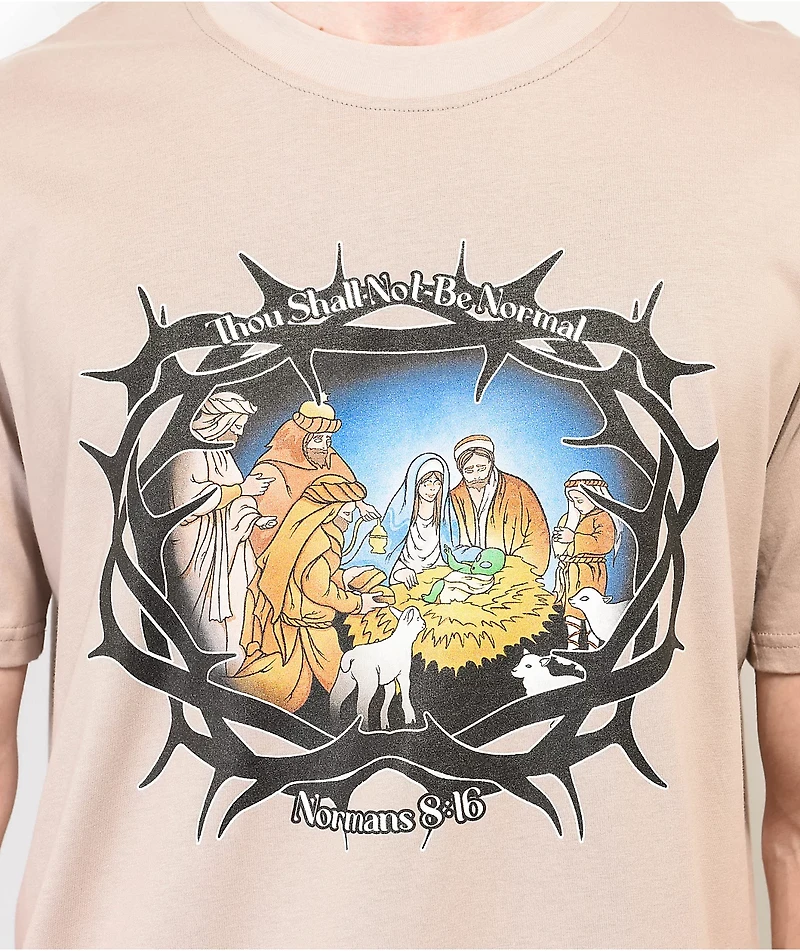 Above The Norm Normans 8:16 Tan T-Shirt