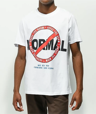 Above The Norm Not Normal White T-Shirt