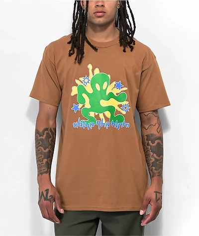 Above The Norm Splatter Brown T-Shirt
