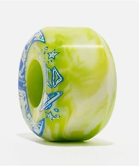 Acid Chemical Moon 52mm 99a Green Swirl Skateboard Wheels