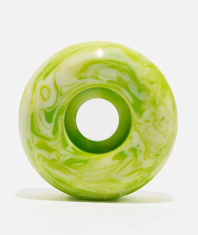 Acid Chemical Moon 52mm 99a Green Swirl Skateboard Wheels
