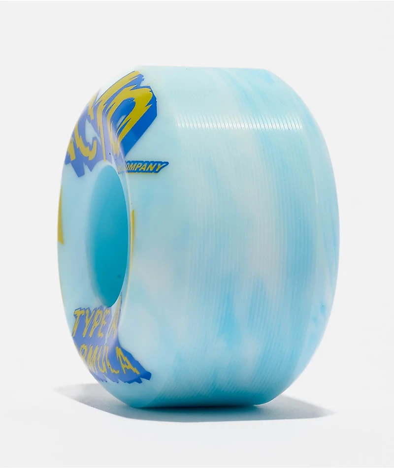 Acid Chemical Power 53mm 99a Blue Swirl Skateboard Wheels