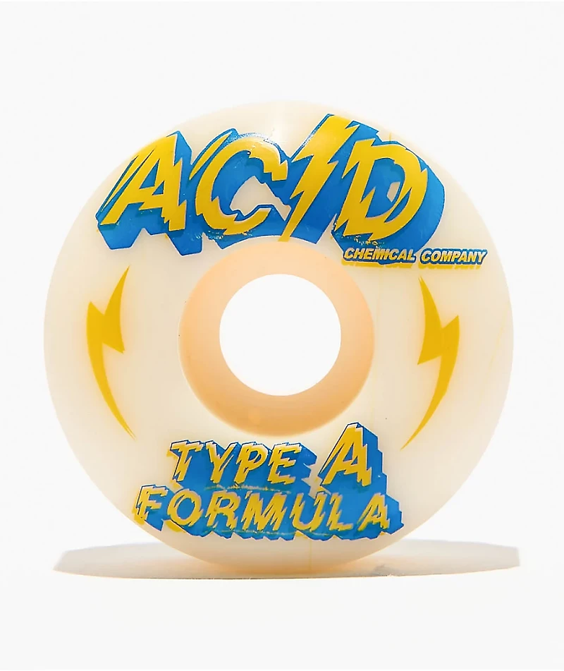 Acid Chemical Power 54mm 99a White Skateboard Wheels