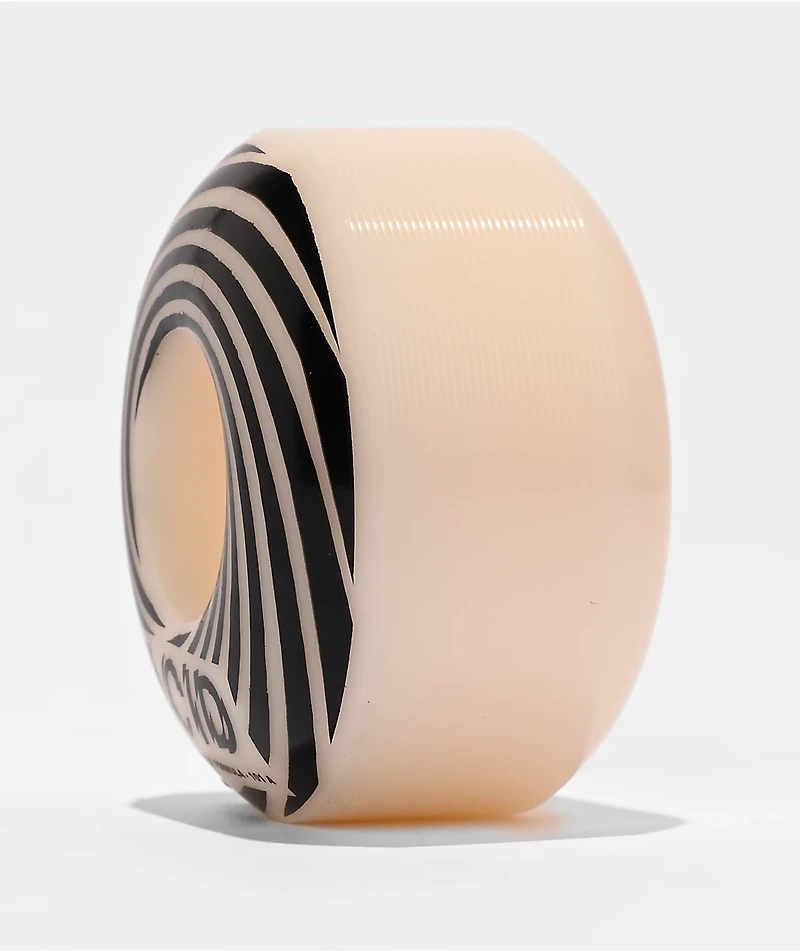 Acid Chemical Swirly 54mm 101a White Skateboard Wheels