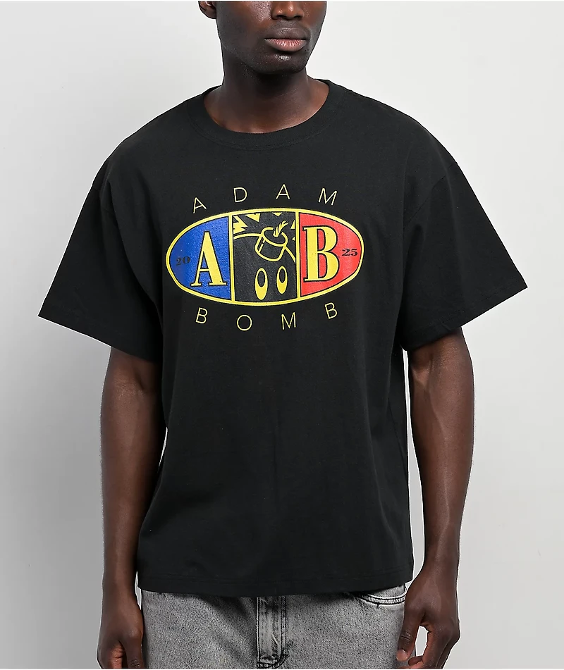 Adam Bomb 5 Star Black T-Shirt