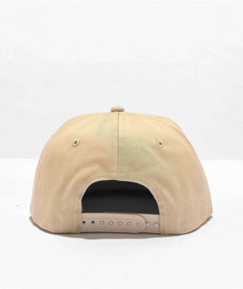 Adam Bomb Beige Snapback Hat