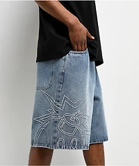 Adam Bomb Big Bomb Light Blue Wash Denim Shorts
