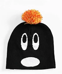 Adam Bomb Black Pom Beanie