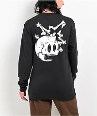 Adam Bomb Bones Black Long Sleeve T-Shirt