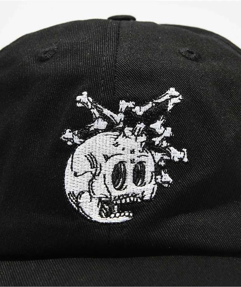Adam Bomb Bones Black Strapback Hat