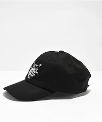 Adam Bomb Bones Black Strapback Hat