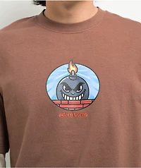 Adam Bomb Brown 2fer Long Sleeve T-Shirt