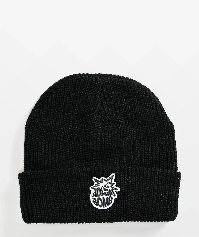 Adam Bomb Bubblestamp Black Beanie