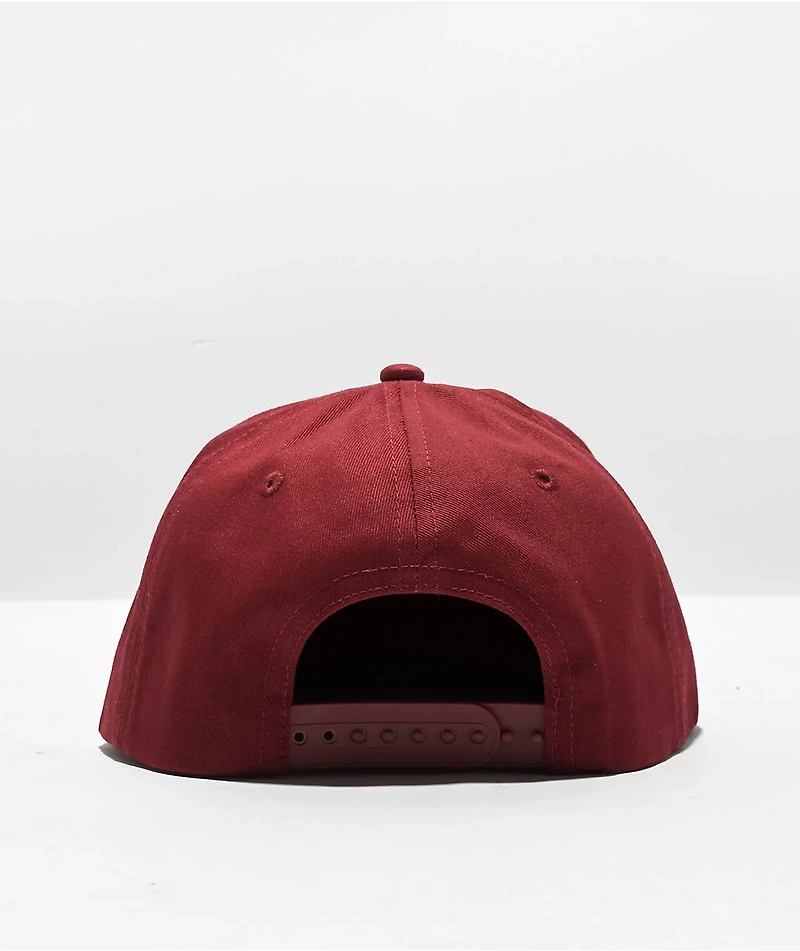 Adam Bomb Burgundy Snapback Hat