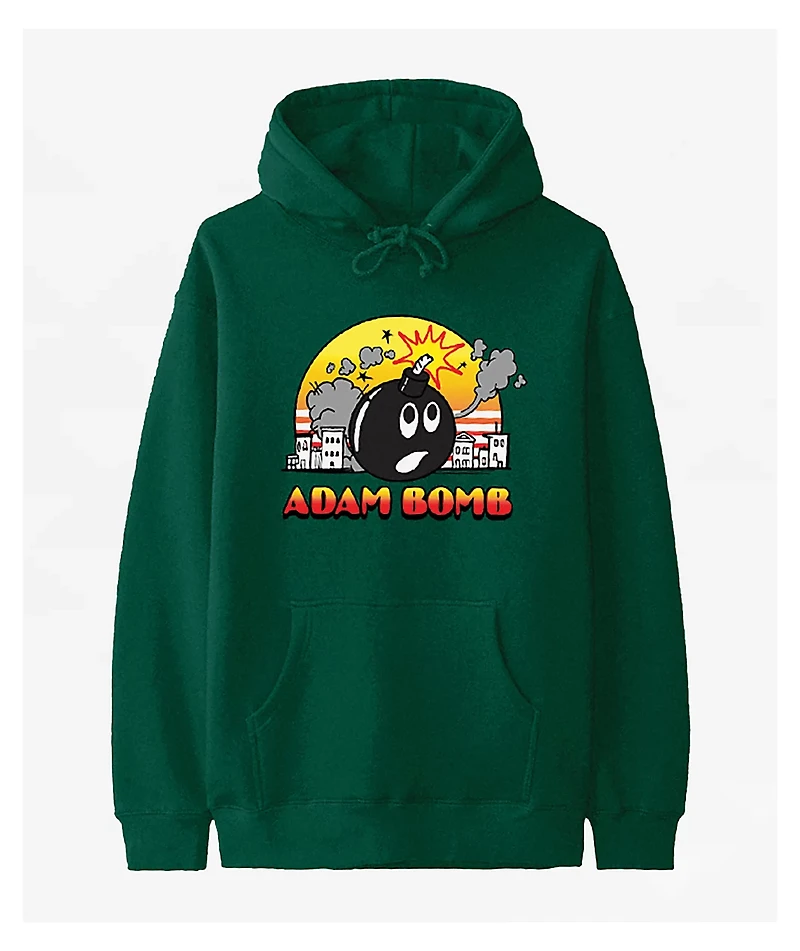 Adam Bomb City Green Hoodie