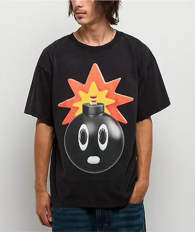 Adam Bomb Figure Black Wash T-Shirt