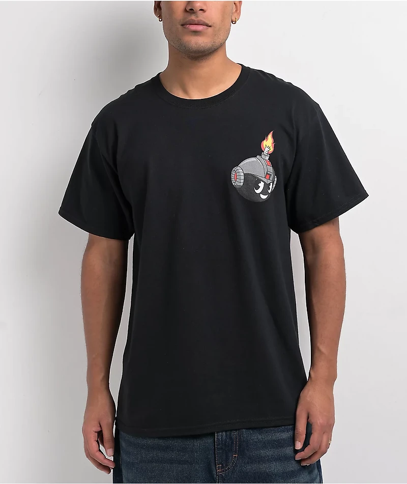 Adam Bomb Final Boss Black T-Shirt