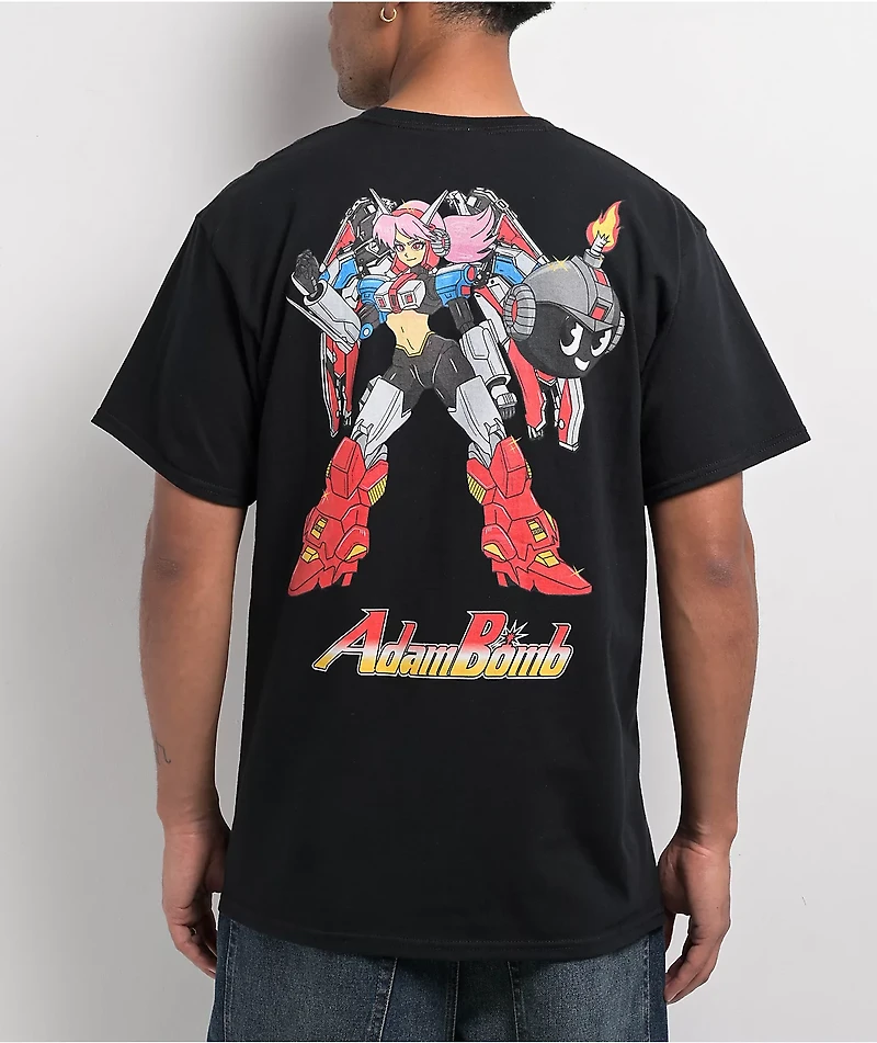 Adam Bomb Final Boss Black T-Shirt