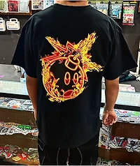 Adam Bomb Flaming Black T-Shirt
