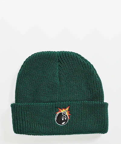 Adam Bomb Green Beanie