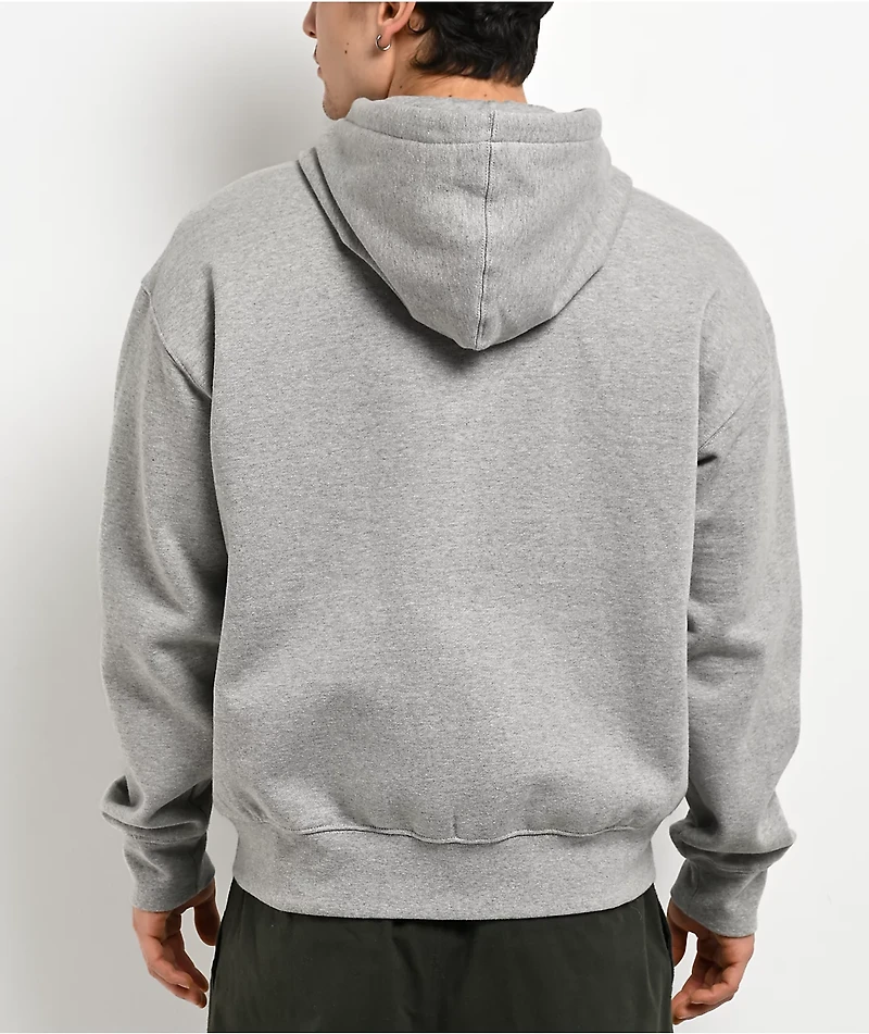 Adam Bomb Mascot Chenille Grey Zip Hoodie