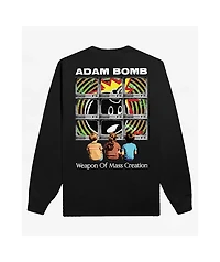 Adam Bomb Mass Creation Black Long Sleeve T-Shirt