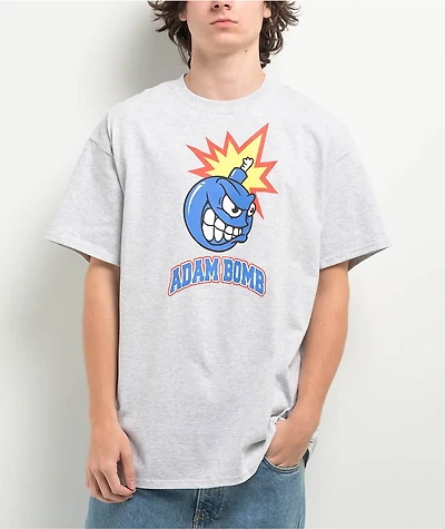 Adam Bomb Mean Heather Grey T-Shirt
