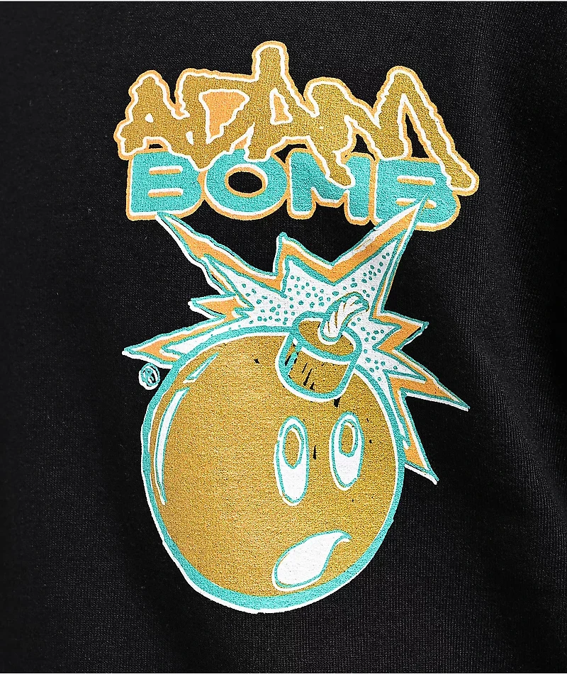 Adam Bomb Palm Black Long Sleeve T-Shirt