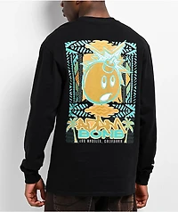 Adam Bomb Palm Black Long Sleeve T-Shirt
