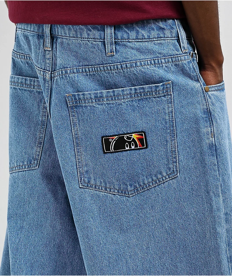 Adam Bomb Prime Blue Baggy Jeans