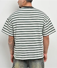 Adam Bomb Signage Striped White T-Shirt