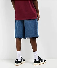 Adam Bomb Speed Blue Denim Baggy Shorts