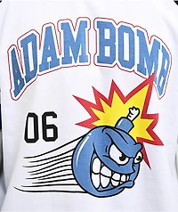 Adam Bomb Speed White & Black Long Sleeve Raglan T-Shirt