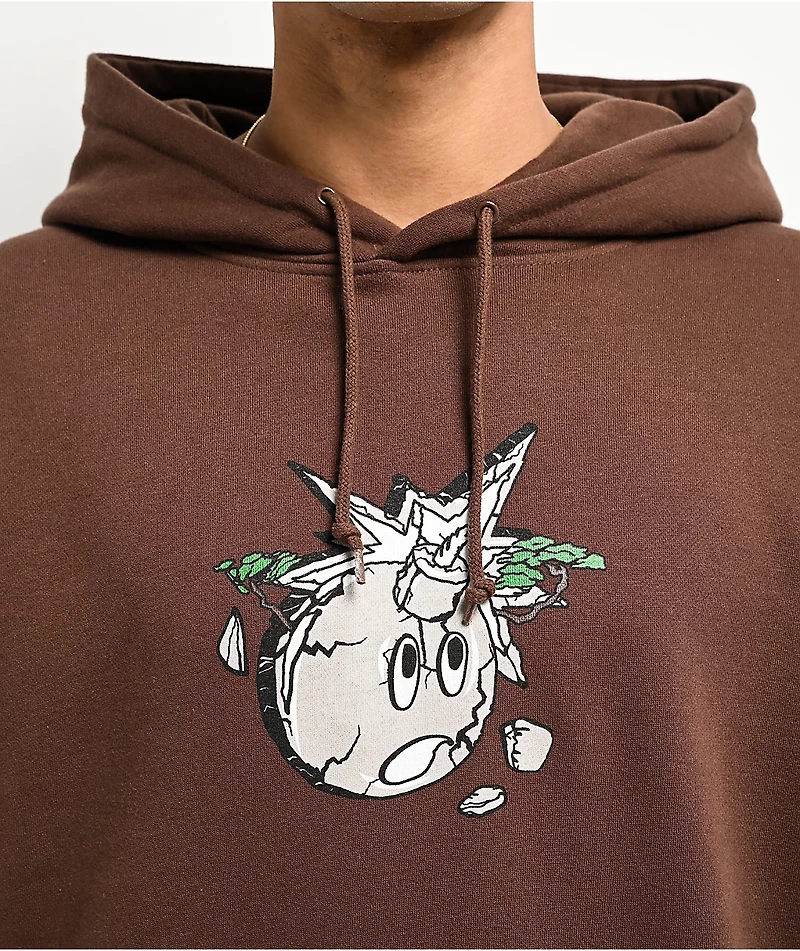 Adam Bomb Stone Brown Hoodie