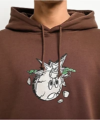 Adam Bomb Stone Brown Hoodie