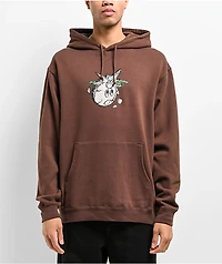 Adam Bomb Stone Brown Hoodie